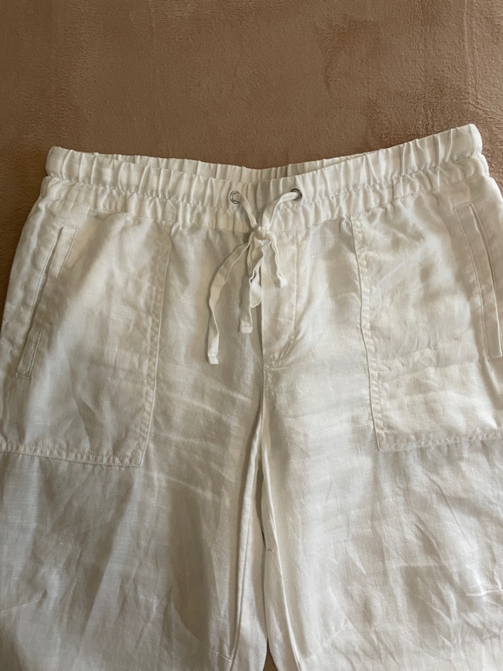 Linen drawstring pants - Picture 2 of 5